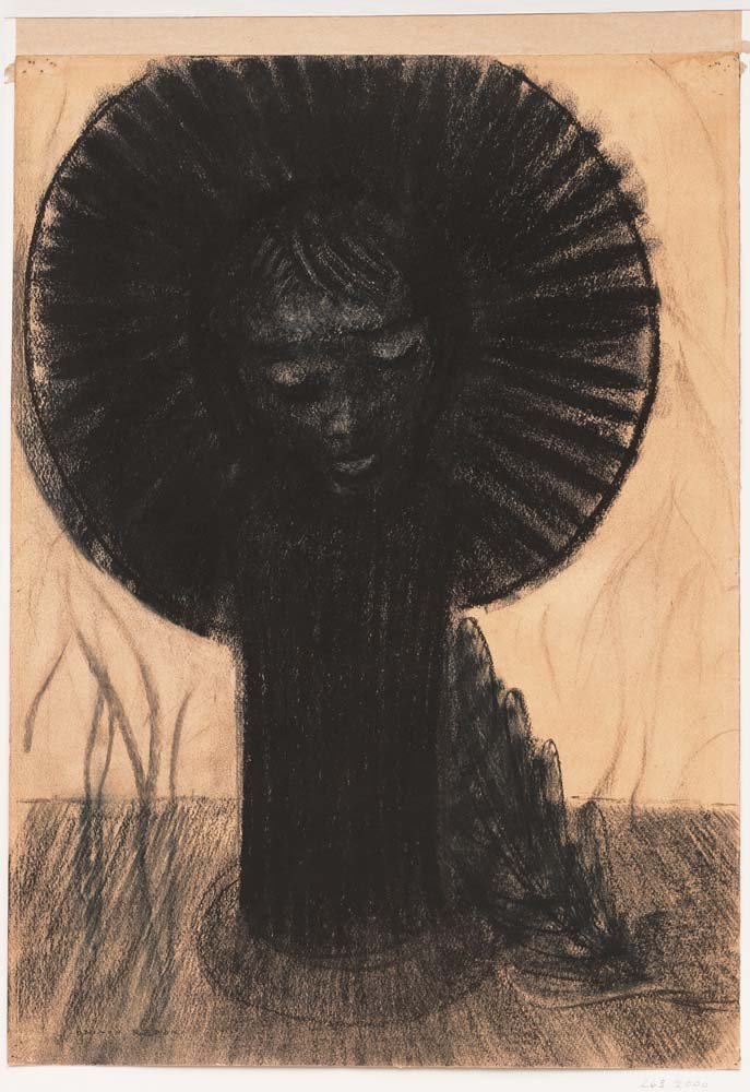 Odilon Redon - Germination, vintage art, A3 (16x12")  Poster Print 