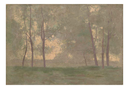 Odilon Redon - Landscape, 16x12" (A3) Poster Print