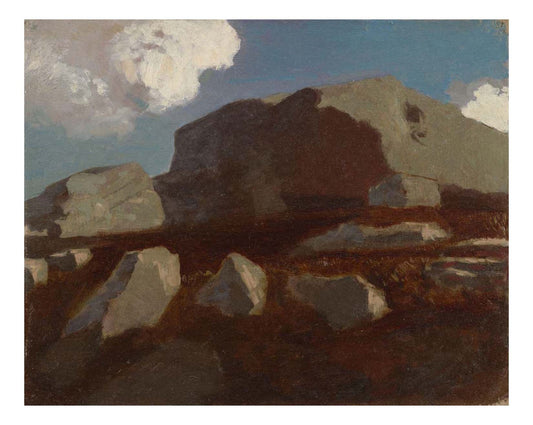 Odilon Redon - Landscape with Rocks, near Royan, 16x12" (A3) Poster Print