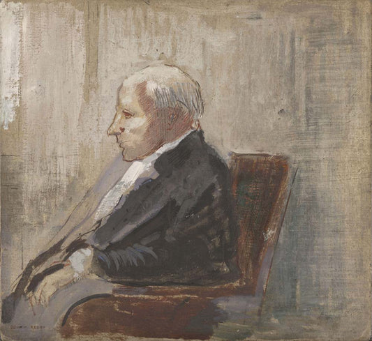 Odilon Redon - Seated Man, vintage art, modern poster print