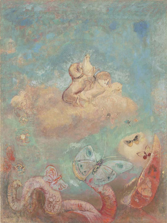 Odilon Redon - The Chariot of Apollo, vintage art, modern poster print