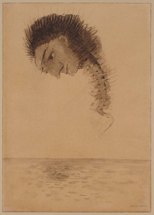 Odilon Redon - The Chimera, vintage art, A3 (16x12")  Poster Print 