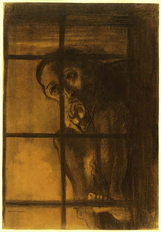 Odilon Redon - The Convict, vintage art, modern poster print