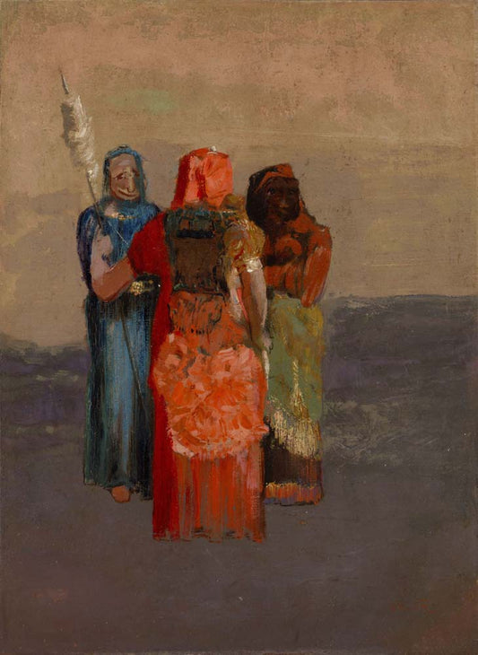 Odilon Redon - The Three Fates, vintage art, modern poster print