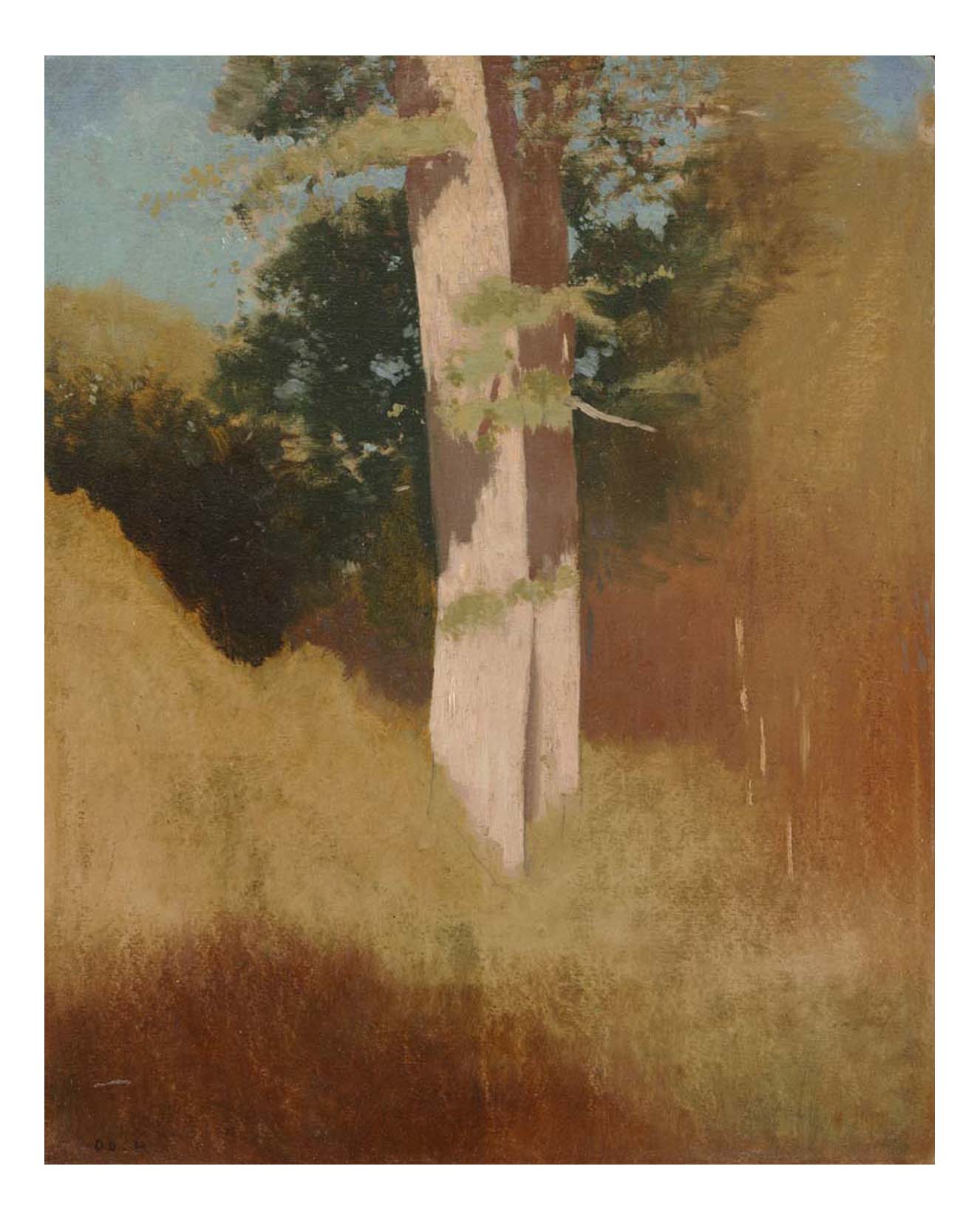 Odilon Redon - Trees in the Blue Sky, 16x12" (A3) Poster Print