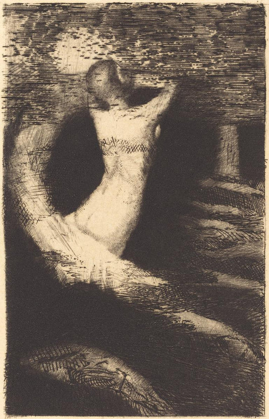 Odilon Redon:Passage d'une Ame (Passage of a Spirit),16x12"(A3) Poster