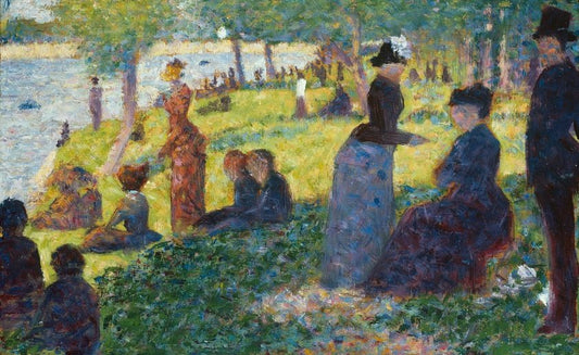 Oil Sketch for "La Grande Jatte" by  Georges Seurat, 23x16"( A2 size) Poster Print
