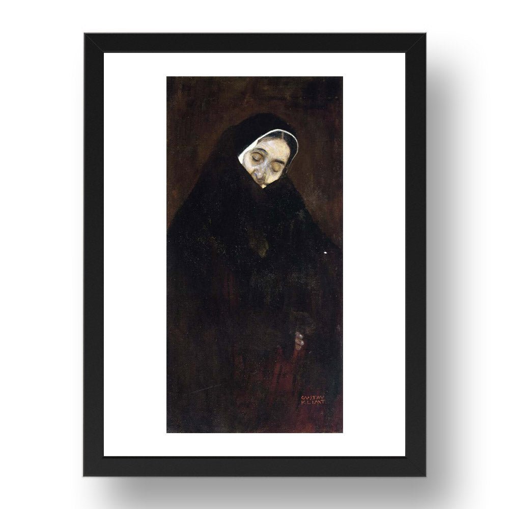 Old Woman 1909 by Gustav Klimt, 17x13" Frame