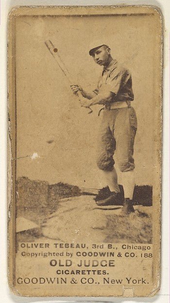 :Oliver Wendell "Patsy" Tebeau 3rd Base Chicago from the Old-16x12"(A3) Poster
