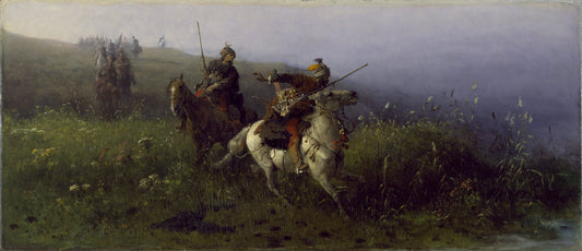 On Reconnaissance by Jozef Brandt, vintage art, modern poster print