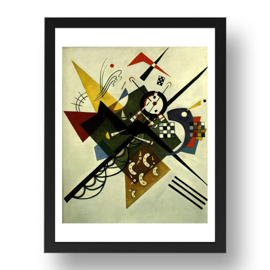 On White II 1923 by Wassily Kandinsky, 17x13" Frame
