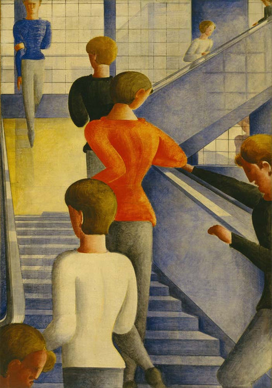 Oskar Schlemmer - Bauhaus Stairway, vintage art, modern poster print