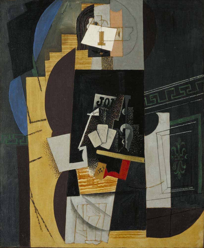 Pablo Picasso - Card Player, vintage art, modern poster print