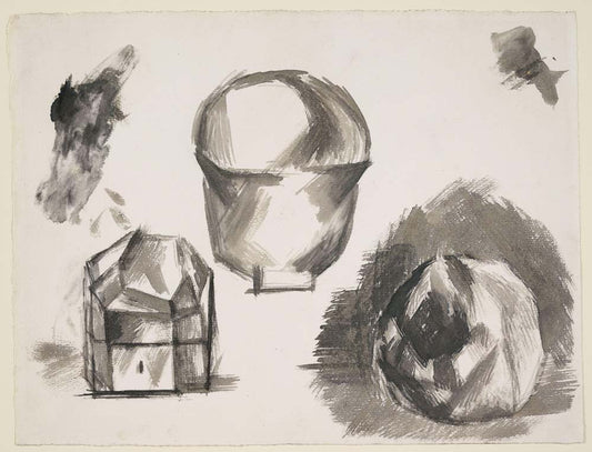 Pablo Picasso - Casket, Cup and Apple, vintage art, modern poster print