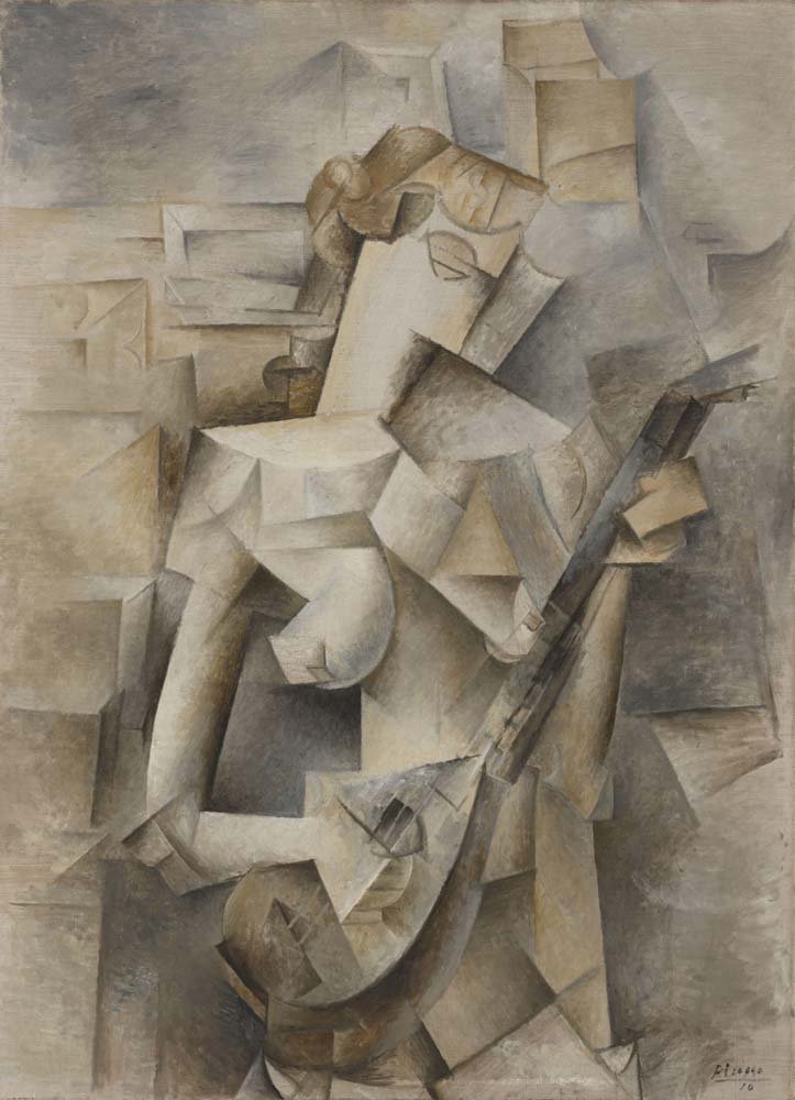 Pablo Picasso - Girl with a Mandolin, vintage art, modern poster print