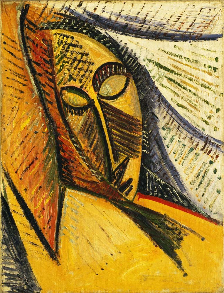 Pablo Picasso - Head of a Sleeping Woman, vintage art, modern poster print