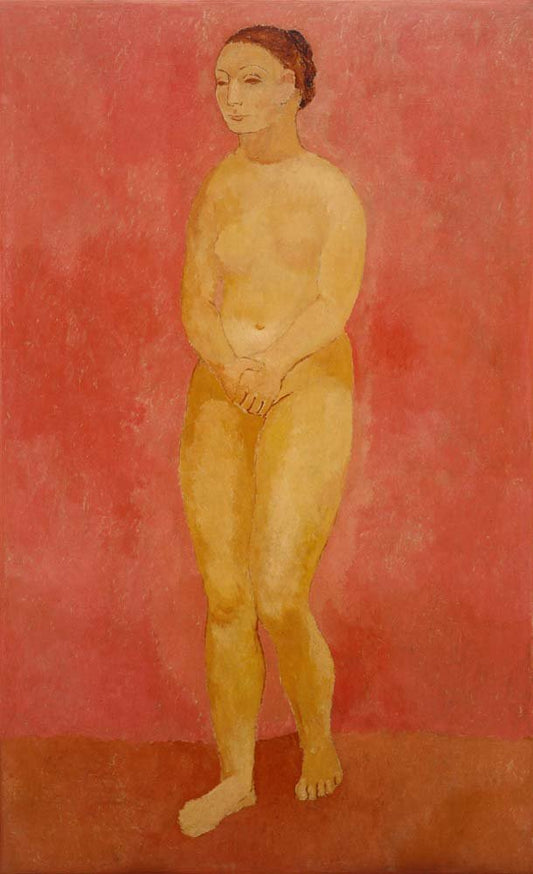 Pablo Picasso - Nude with Joined Hands, vintage art, modern poster print