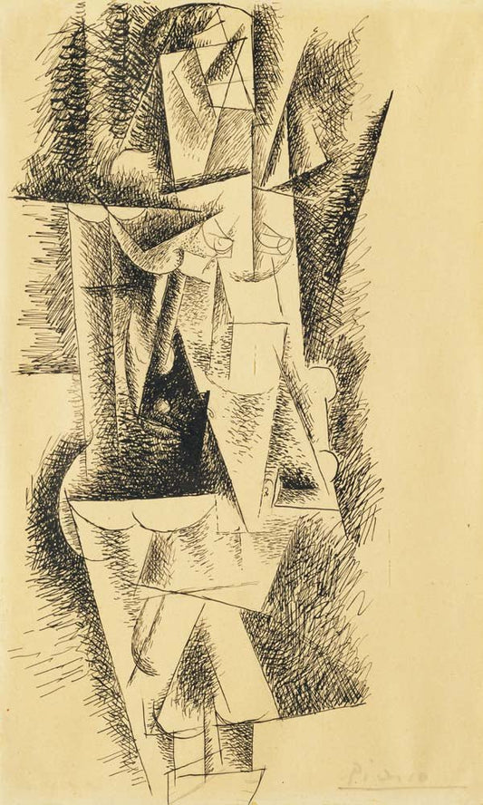 Pablo Picasso - Nude Woman, Standing, vintage art, modern poster print