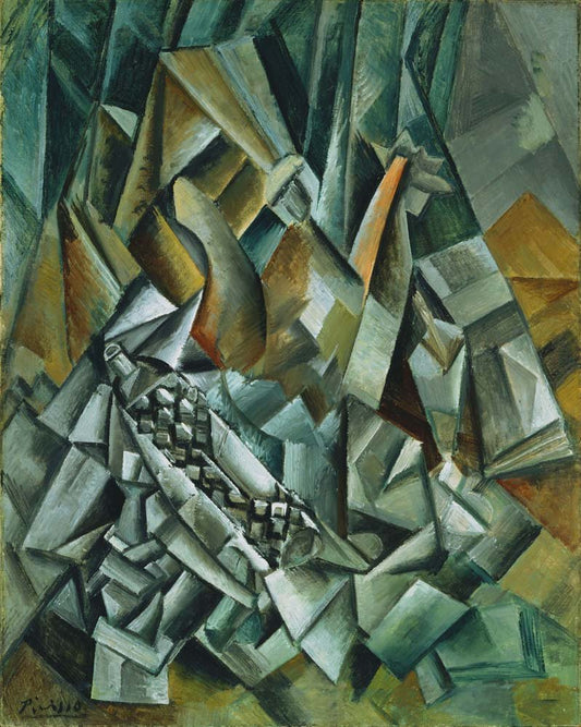 Pablo Picasso - Still Life with Liqueur Bottle, vintage art, modern poster print