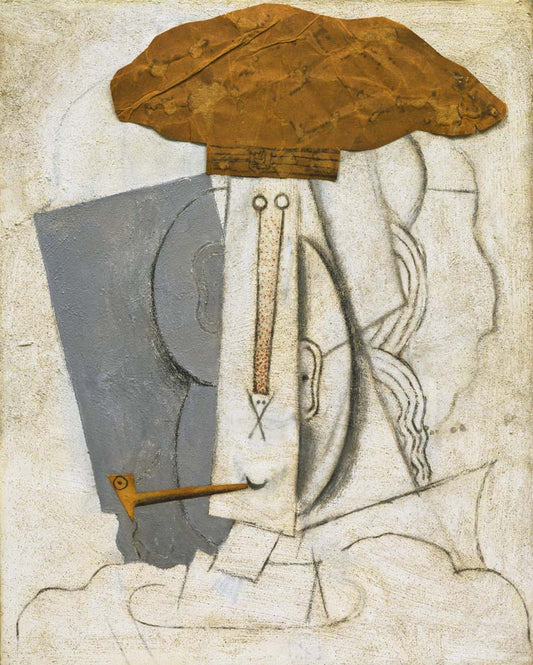 Pablo Picasso - Student with a Pipe, vintage art, modern poster print