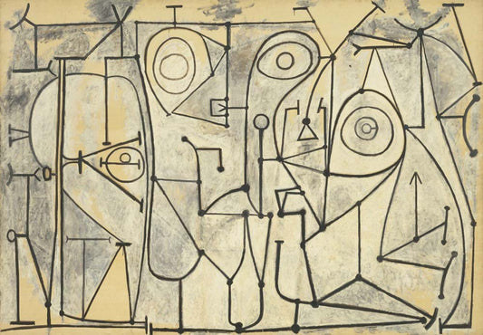 Pablo Picasso - The Kitchen, vintage art, modern poster print