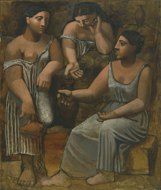 Pablo Picasso - Three Women at the Spring, vintage art, modern poster print