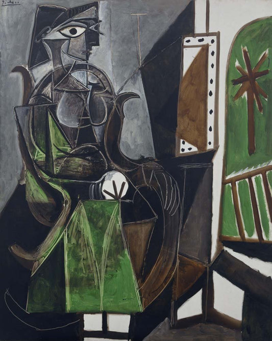 Pablo Picasso - Woman by a Window, vintage art, modern poster print