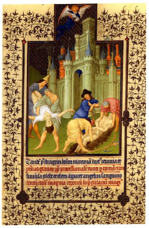 Page from 'Les Grandes heures de Jean de France, duc de Berry', vintage artwork by Jacquemart de Hesdin, A3 (16x12") Poster Print