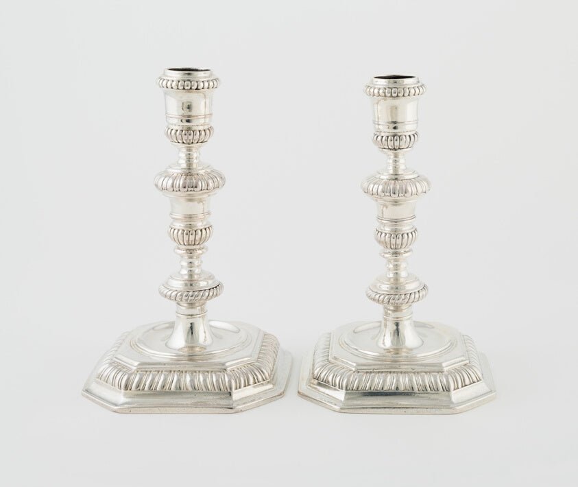 Pair of Candlesticks by  England, 23x16"( A2 size) Poster Print