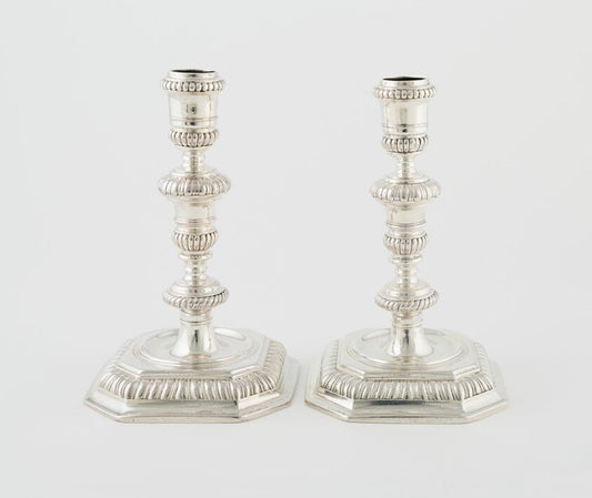 Pair of Candlesticks by  England, 23x16"( A2 size) Poster Print