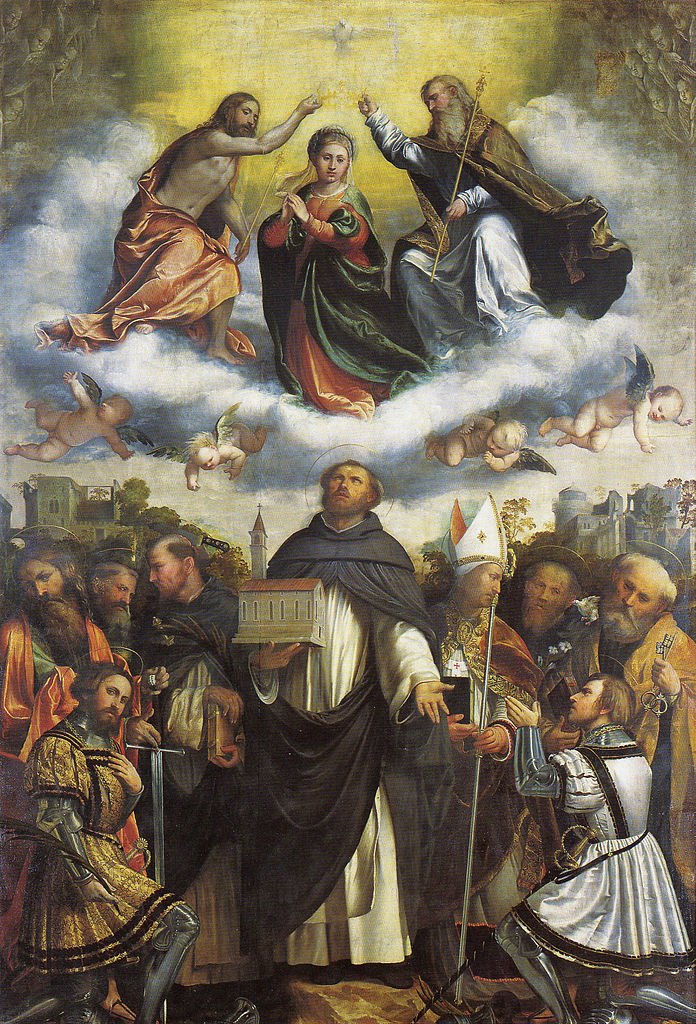 Pala di San Domenico, vintage artwork by Girolamo Romanino, A3 (16x12") Poster Print