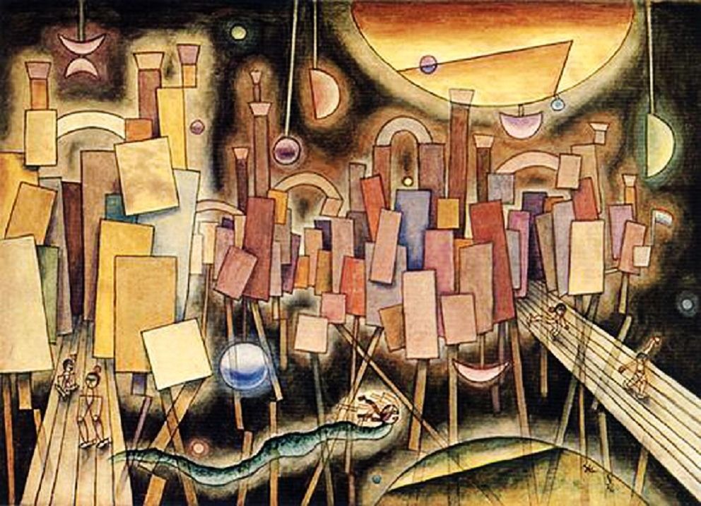 Palacio Almi by Xul Solar, vintage art, modern poster print