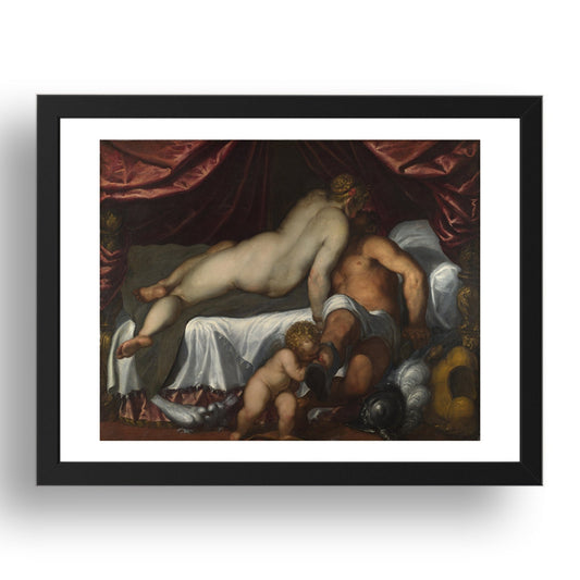 Palma Giovane: Mars and Venus, Poster in 17x13"(A3) Frame