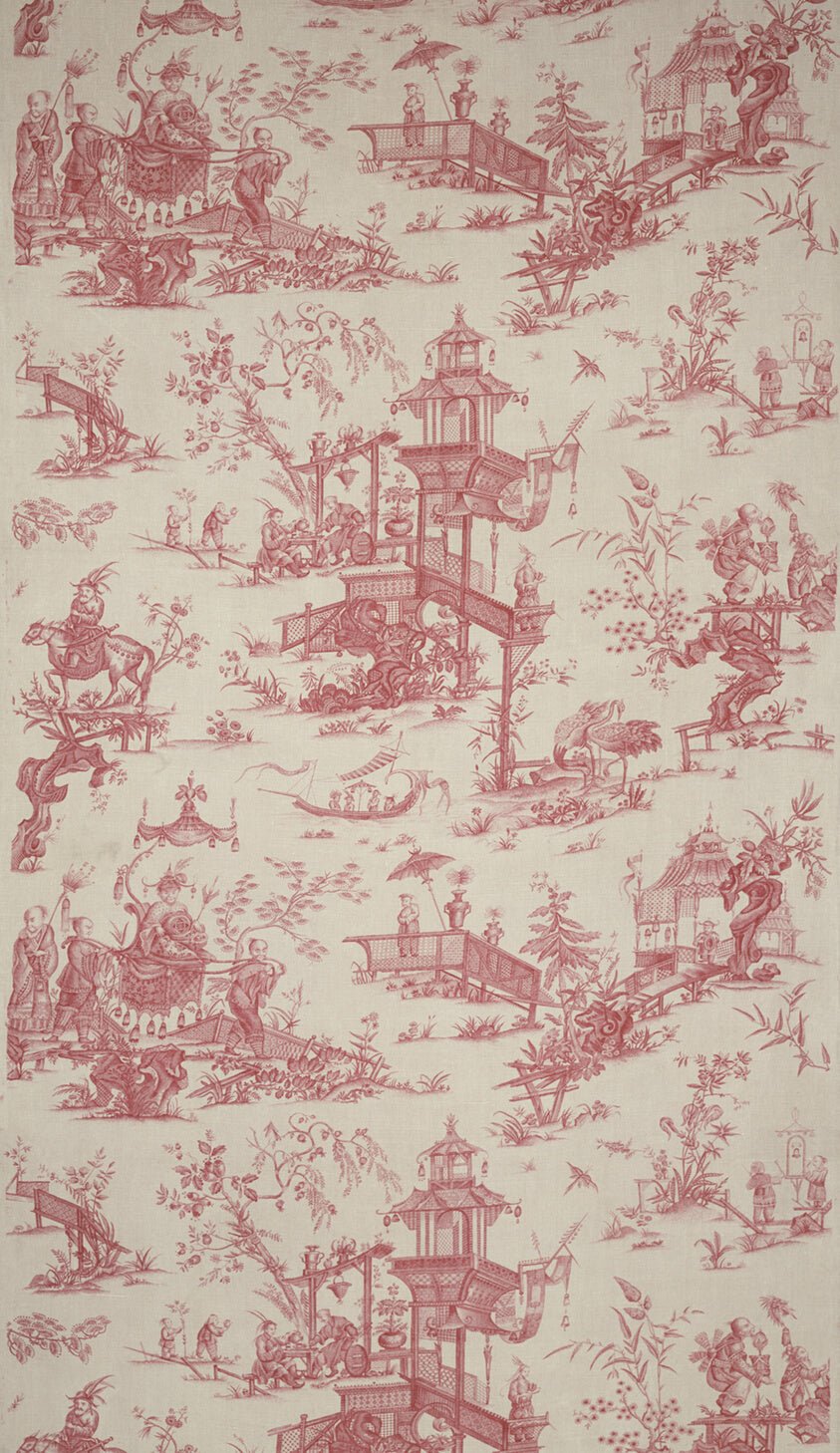 Panel (Furnishing Fabric) by  Designed by  Jean Baptiste Huët (French, 1745-1811) after Jean Baptiste Pillement (French, 1728-1808), 23x16"( A2 size ) Poster Print