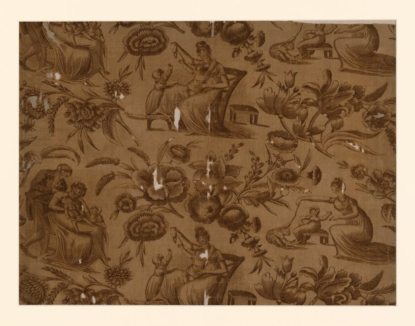 Panel (Furnishing Fabric) by  Possibly designed by  Adam Buck (Irish, 1759–1834),23x16"( A2 size ) Poster Print