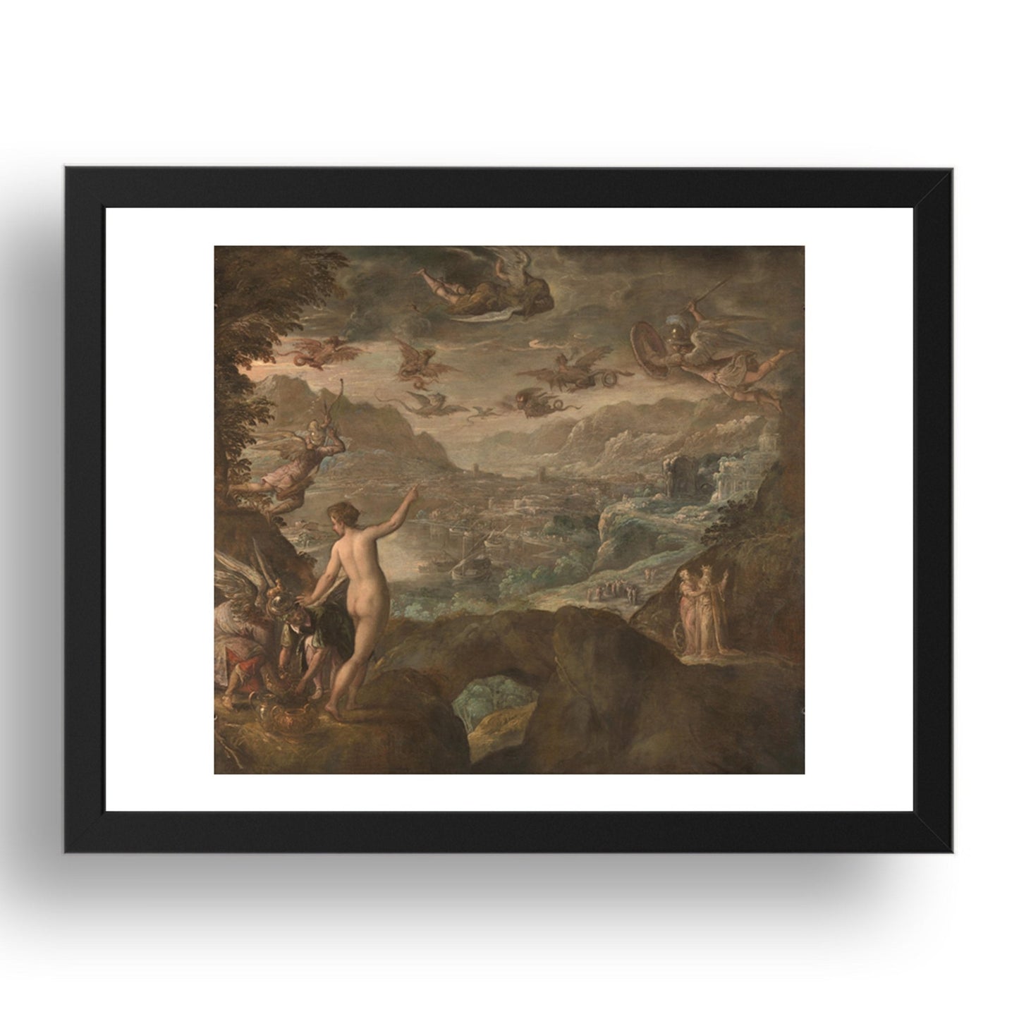 Paolo Fiammingo: Landscape with the Expulsion of the Harpies, Poster in 17x13"(A3) Frame