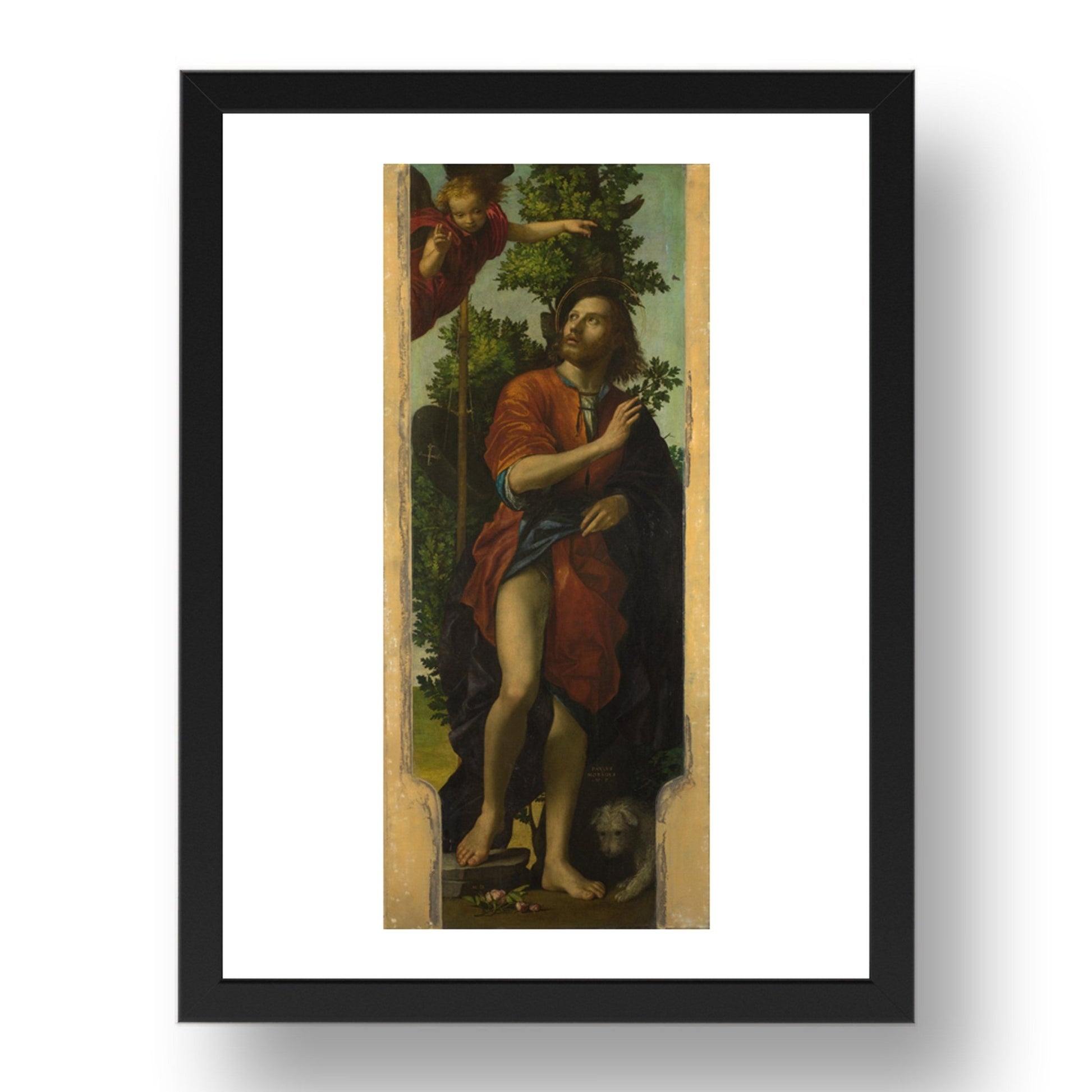 Paolo Morando: Saint Roch, Poster in 17x13"(A3) Frame