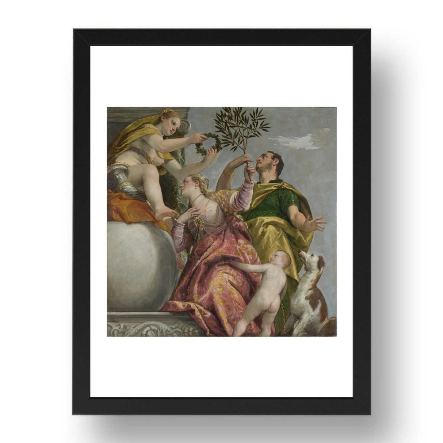Paolo Veronese: Happy Union, Poster in 17x13"(A3) Frame