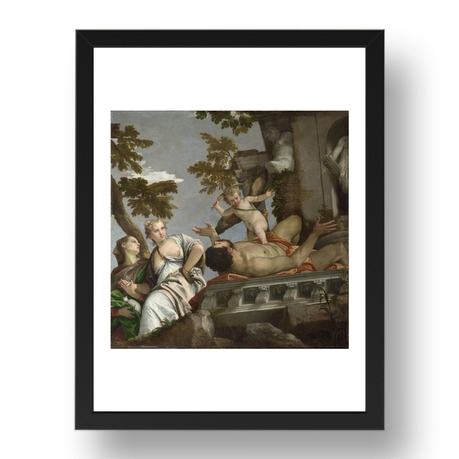 Paolo Veronese: Scorn, Poster in 17x13"(A3) Frame