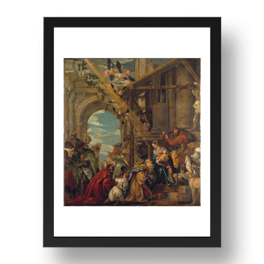 Paolo Veronese: The Adoration of the Kings, Poster in 17x13"(A3) Frame