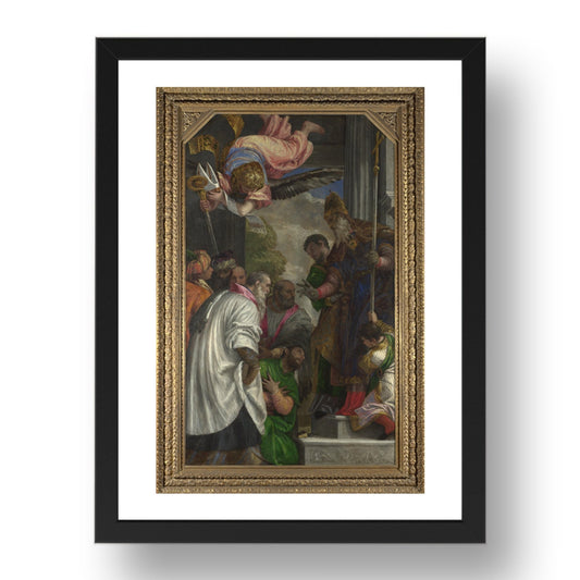 Paolo Veronese: The Consecration of Saint Nicholas, Poster in 17x13"(A3) Frame
