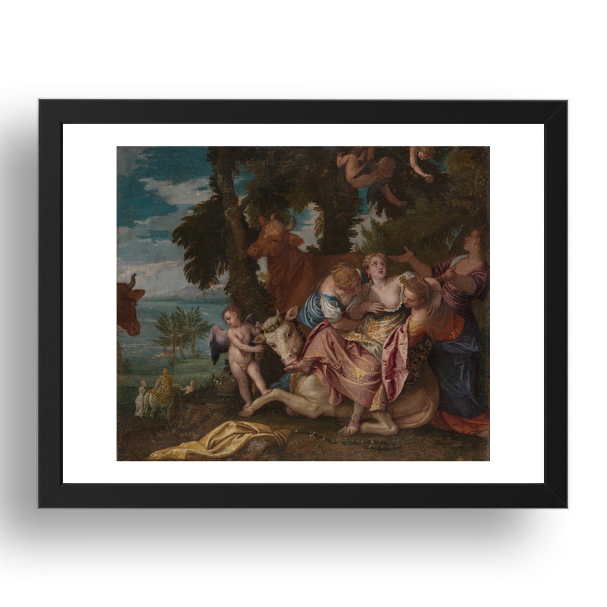 Paolo Veronese: The Rape of Europa, Poster in 17x13"(A3) Frame