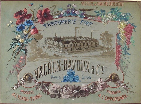 Parfumerie Fine: Vachon-Bachoux et Cie. 19th cent-Anonymous, F, vintage art, A3 (16x12") Poster Print