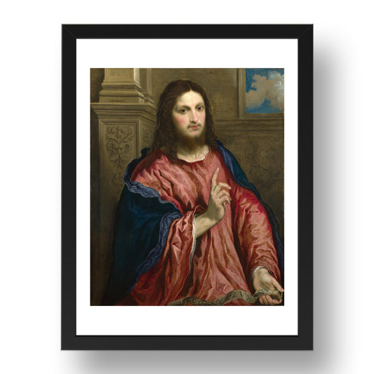 Paris Bordone: Christ as 'The Light of the World', Poster in 17x13"(A3) Frame