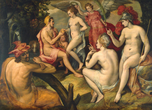 Paris’s Judgment, vintage artwork by Frans Floris, A3 (16x12") Poster Print
