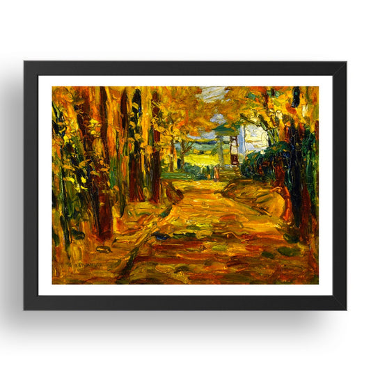 Park of St. Cloud Autumn 1906 by Wassily Kandinsky, 17x13" Frame