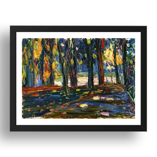 Park of St. Cloud Autumn II 1906 by Wassily Kandinsky, 17x13" Frame