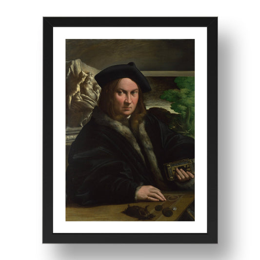 Parmigianino: Portrait of a Collector, Poster in 17x13"(A3) Frame