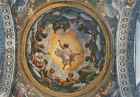 Passing away of St John, vintage artwork by Correggio, A3 (16x12") Poster Print