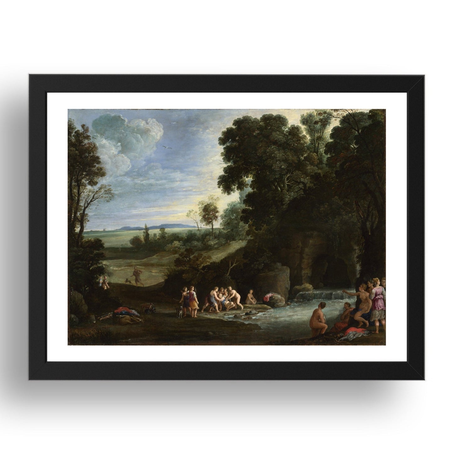 Paul Bril: Diana and Callisto, Poster in 17x13"(A3) Frame